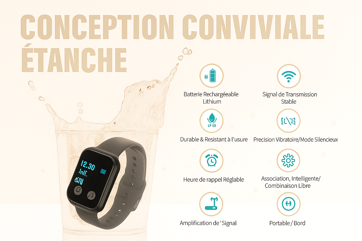 Bouton d'appel serveur
