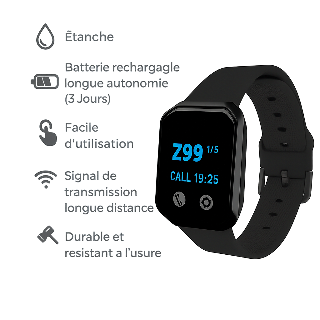 Bouton d'appel serveur